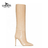Winter High Heel Knee Boots - FashionByTeresa